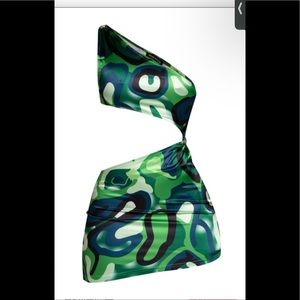 SHANE JUSTIN Psychedelic Dress Green